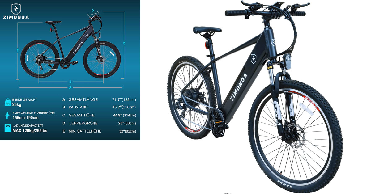 Vélo électrique ZIMONDA meilleur vélo électrique pour la livraison
