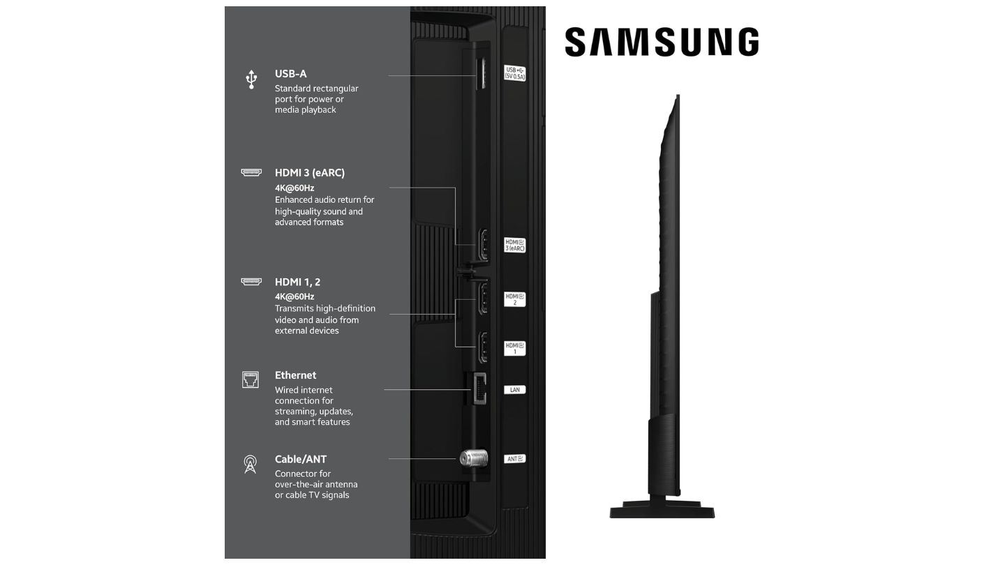 Samsung Q7F 75Q7F large screen TV under 1000