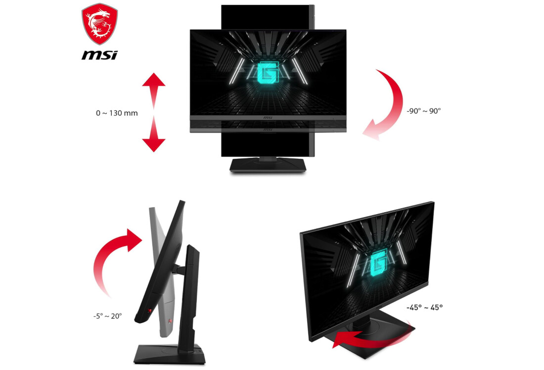 Moniteur portrait MSI G272QPF pour la programmation