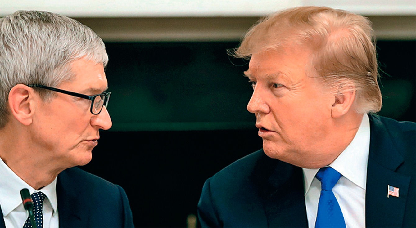 Дональд Трамп образився на Apple