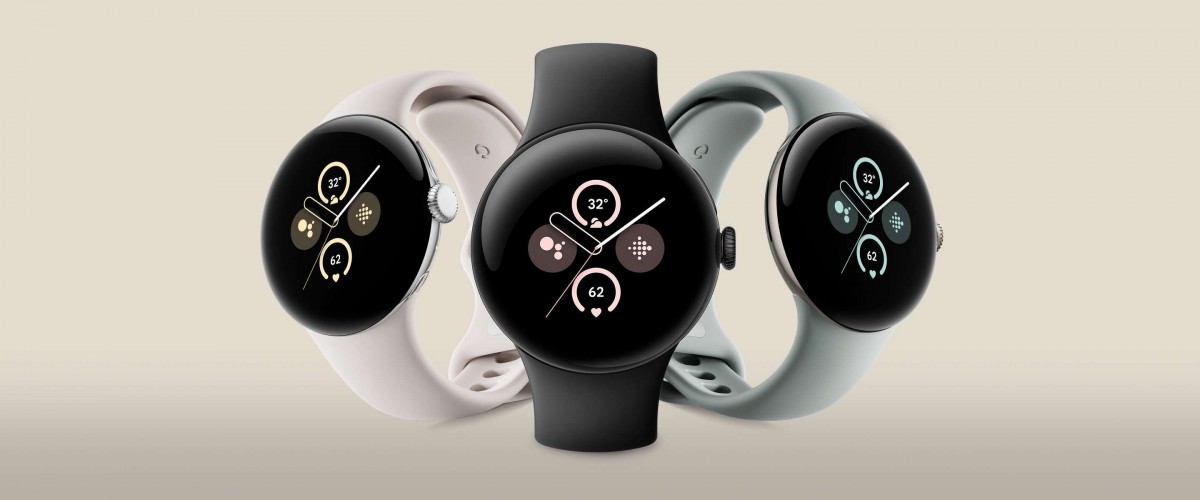 Google Pixel Watch 2 - Snapdragon W5+ Gen 1, 24 heures d'autonomie, charge rapide, IP68 et services Google à partir de 350 dollars.