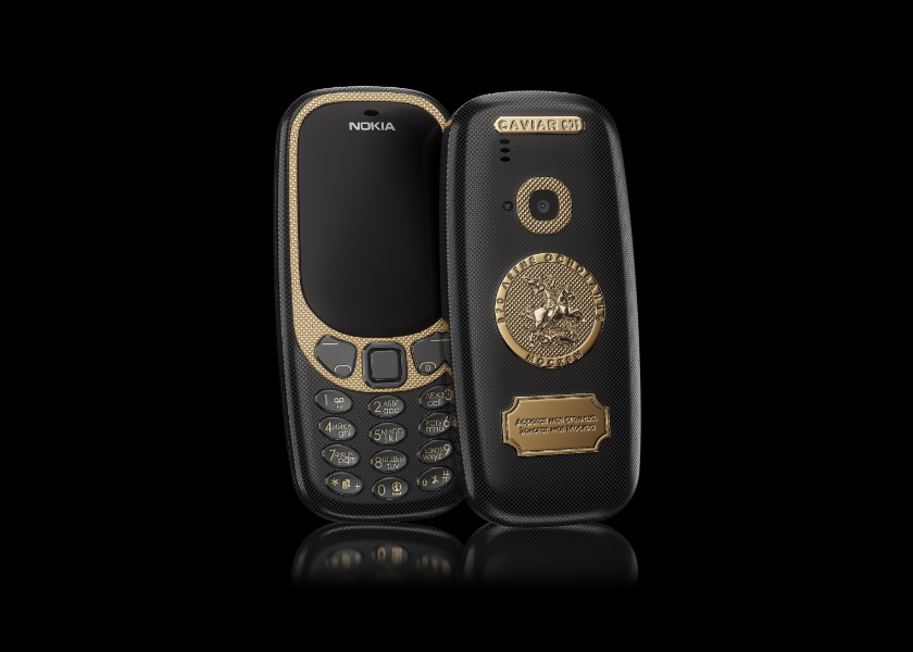 Еще одна дичь от Caviar: титановый Nokia 3310 с гравюрами городов русских
