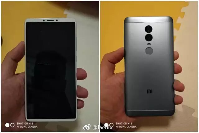На просторах Weibo появились живые фото Xiaomi Redmi Note 5 