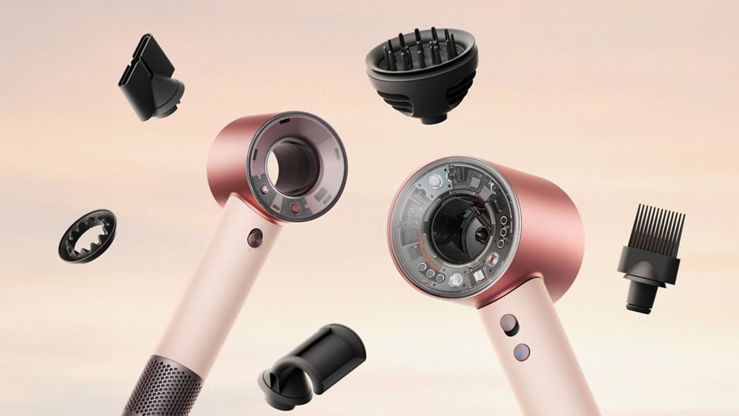 Фен Dyson Supersonic Travel в разложенном виде