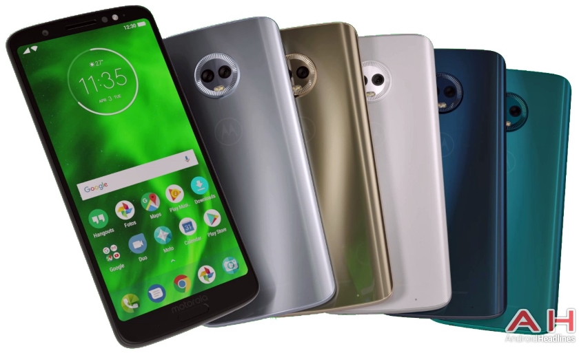 Moto G6 Plus получит 5 вариантов расцветок