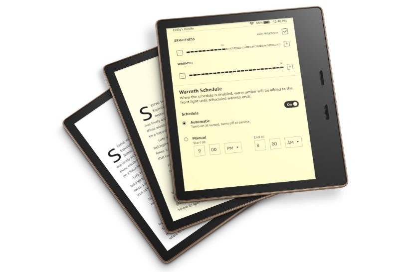 Amazon представил обновлённую электронную книгу Kindle Oasis с регулируемым цветовым оттенком дисплея