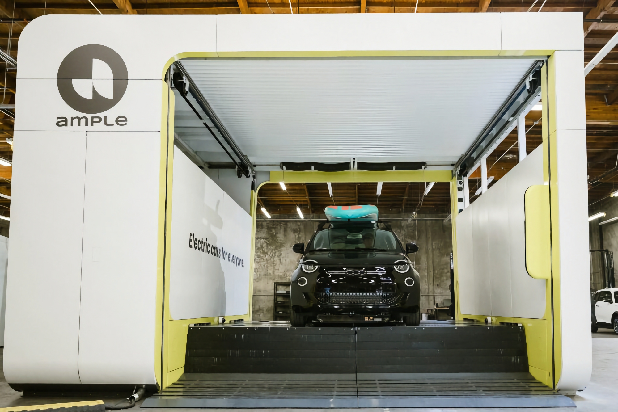 5 minutes et c'est parti : Ample a dévoilé une station de changement de batterie de deuxième génération pour les voitures électriques.