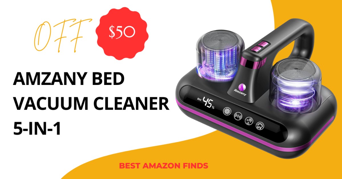 Amzany Bed Vacuum Cleaner 5-in-1 - Now $50 Off!