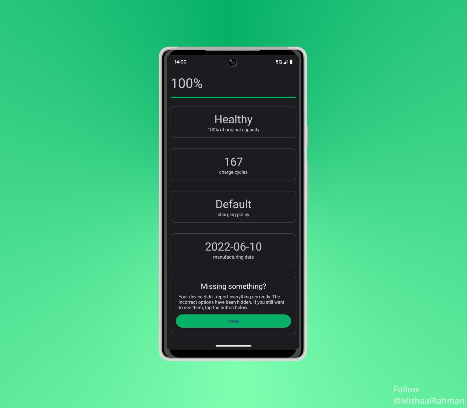 Android 14 pourrait inclure une fonction de vérification de la batterie