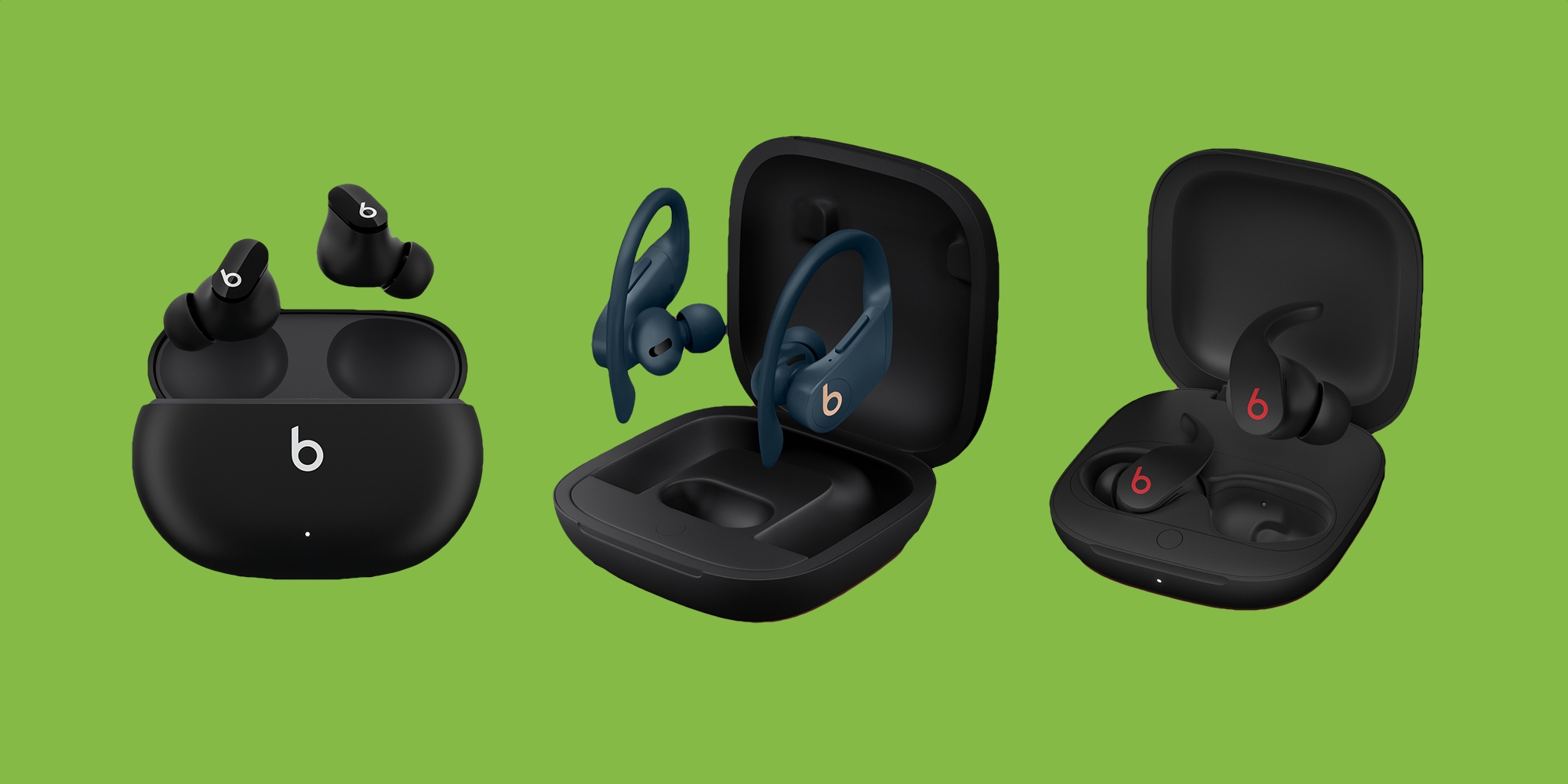 Les Beats Studio Buds, Beats Fit Pro et Powerbeats Pro sont disponibles dès maintenant sur Amazon avec une réduction allant jusqu'à 90 $.