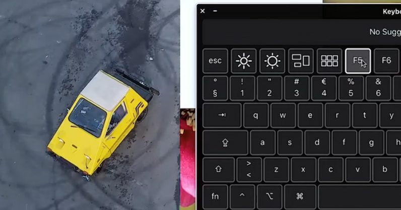 The craftsmen made the world's largest computer mouse out of the car