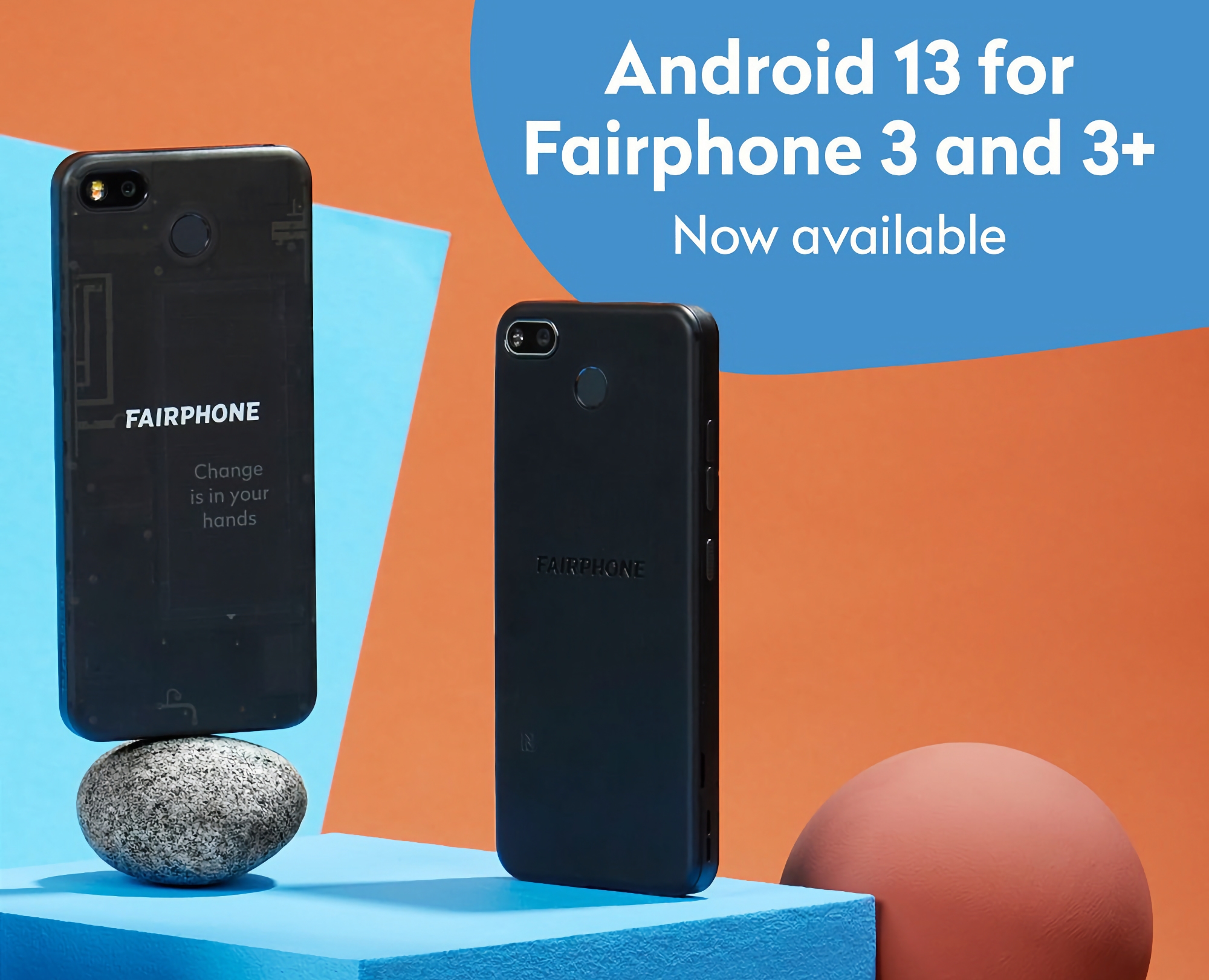 Le Fairphone 3 et le Fairphone 3+ reçoivent la mise à jour Android 13 et une assistance prolongée jusqu'en 2026