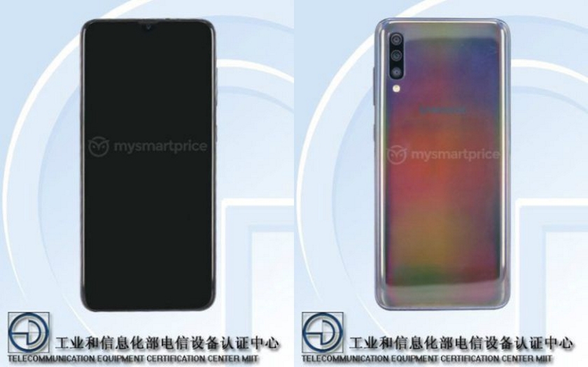 TENAA раскрыла внешний вид и некоторые характеристики смартфонов Galaxy A60 и Galaxy A70