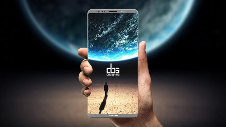 Рендер Samsung Galaxy Note 8: космический дизайн, тонкие рамки и четыре камеры