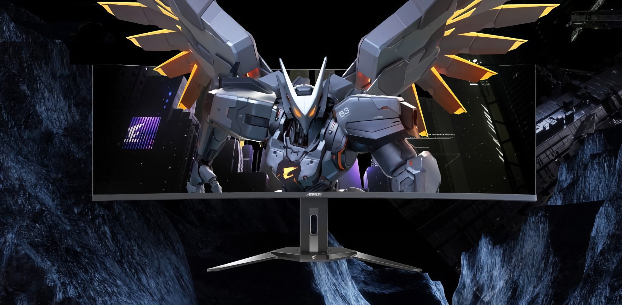 Gigabyte présente l'Aorus CO49DQ : un moniteur de jeu avec un écran QD-OLED incurvé de 144 Hz.