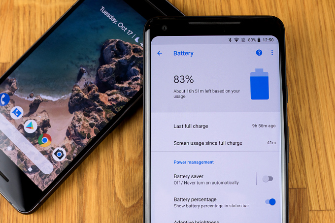 Google Pixel 2 и Pixel 2 XL дольше держат батарею, чем предыдущие модели 