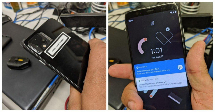 Нові фото Google Pixel 4: дисплей з великою рамкою вгорі, подвійна камера та корпус без сканера відбитків пальців