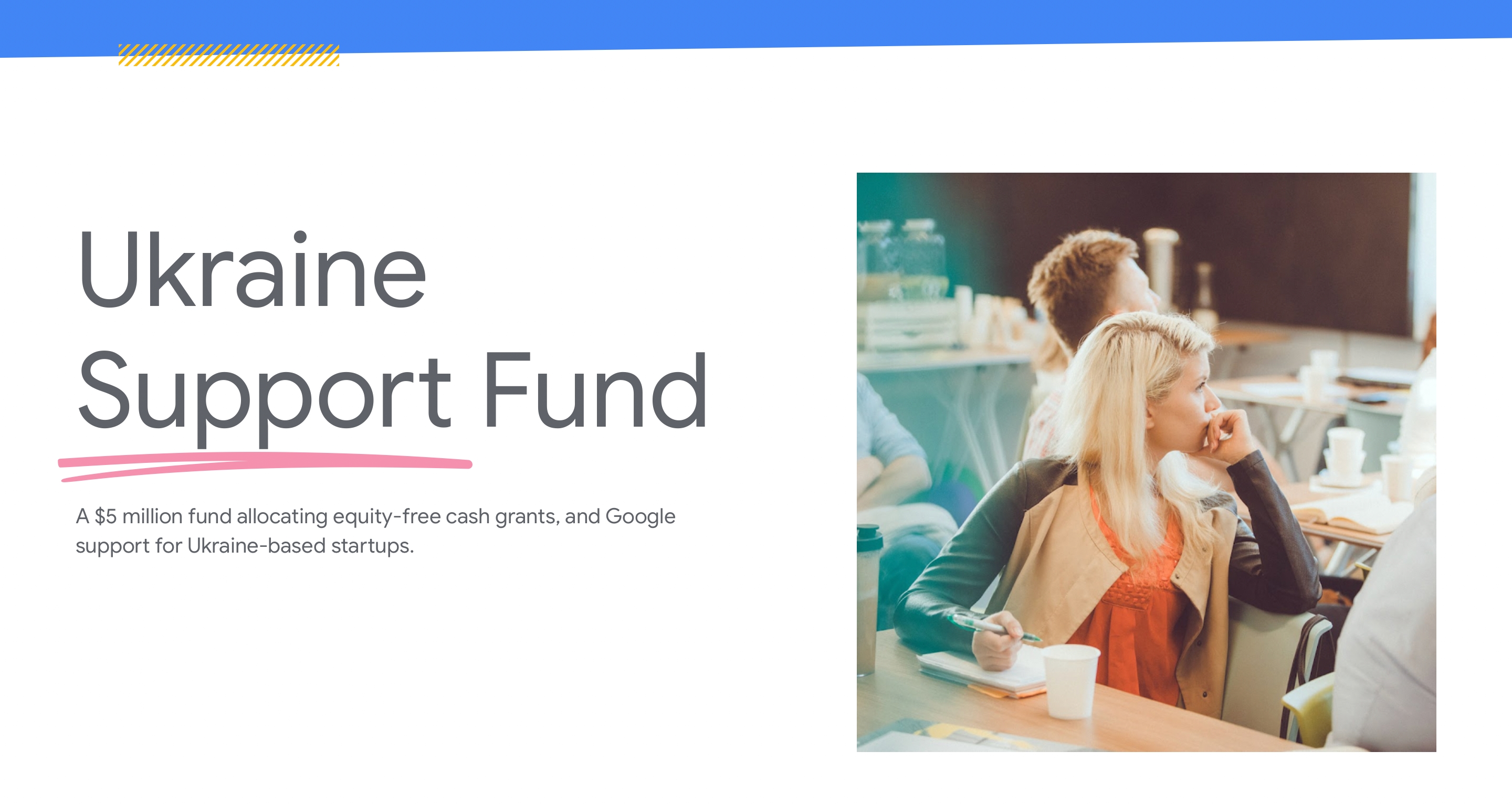 Google creates a fund to support startups in Ukraine for $5,000,000