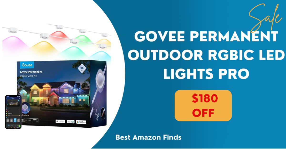 Govee Permanent Outdoor RGBIC LED Lights Pro with a $180 Discount Now!