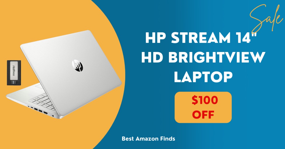 HP Stream 14" HD BrightView Laptop - $100 Off! Lowest price in 30 days!