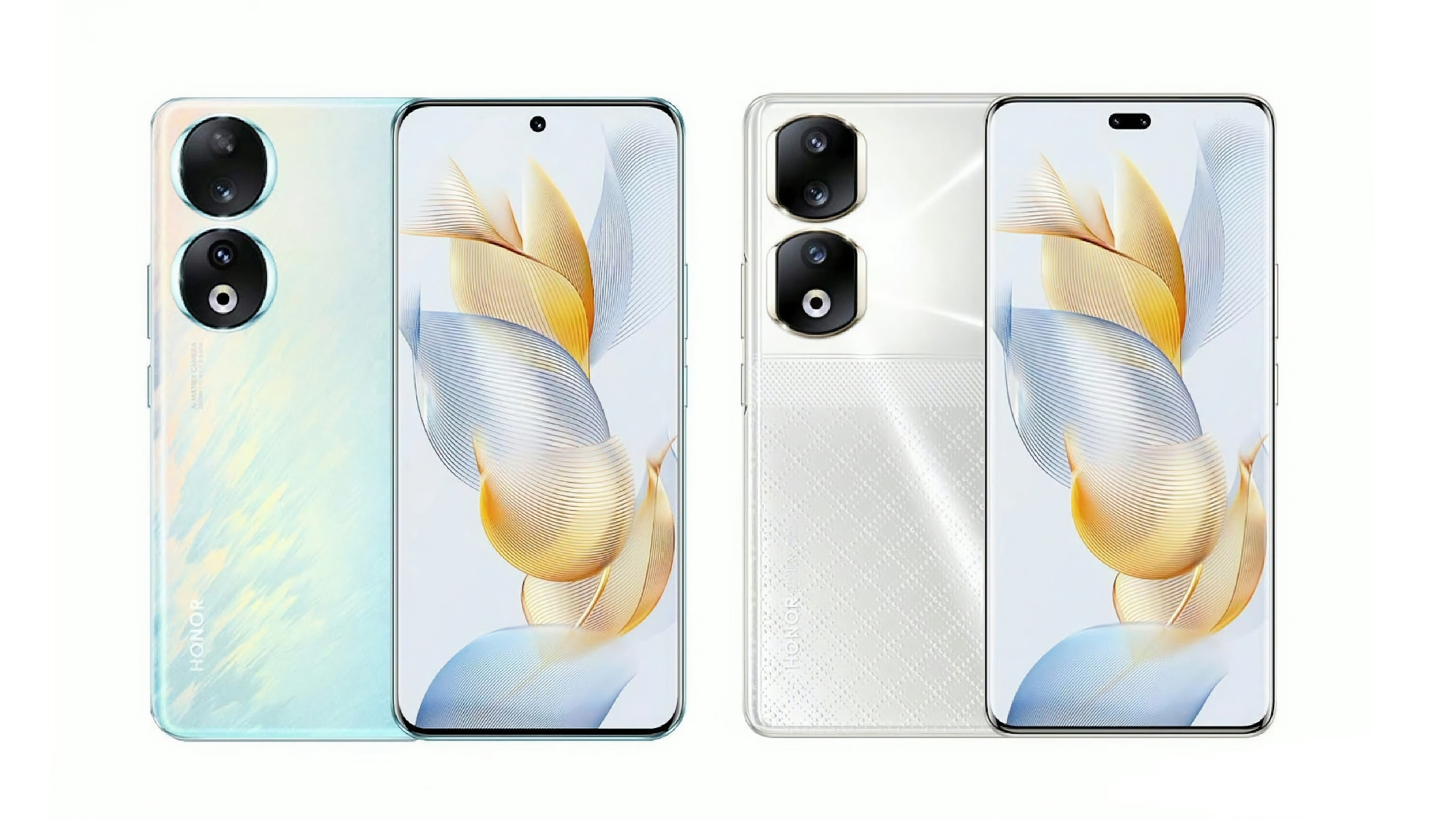 Insider montre des rendus de presse des smartphones Honor 90 et Honor 90 Pro