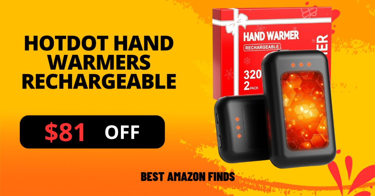 Hotdot Hand Warmers Rechargeable - $81 Off Limited Time Deal!