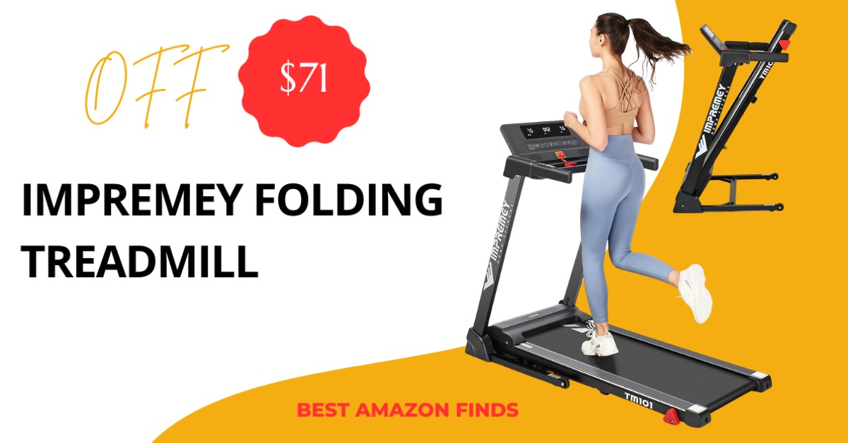Impremey Folding Treadmill - $71 Limited Discount!