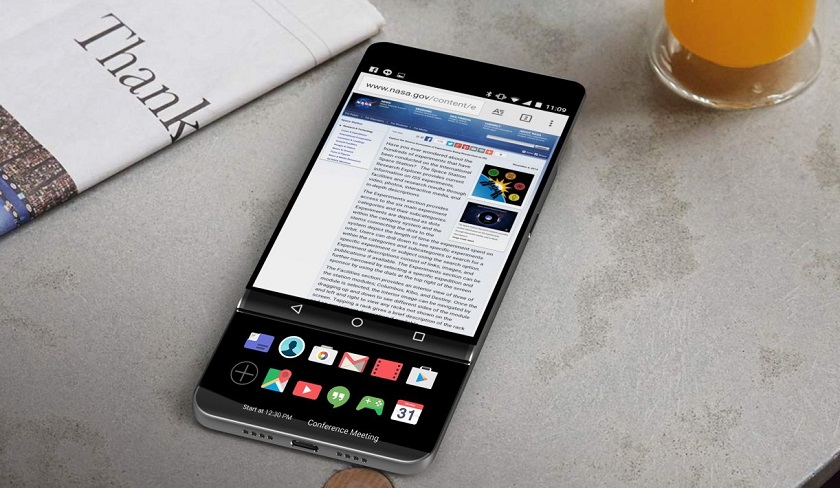 Неанонсированный LG V30 станет сенсорным слайдером с двумя экранами