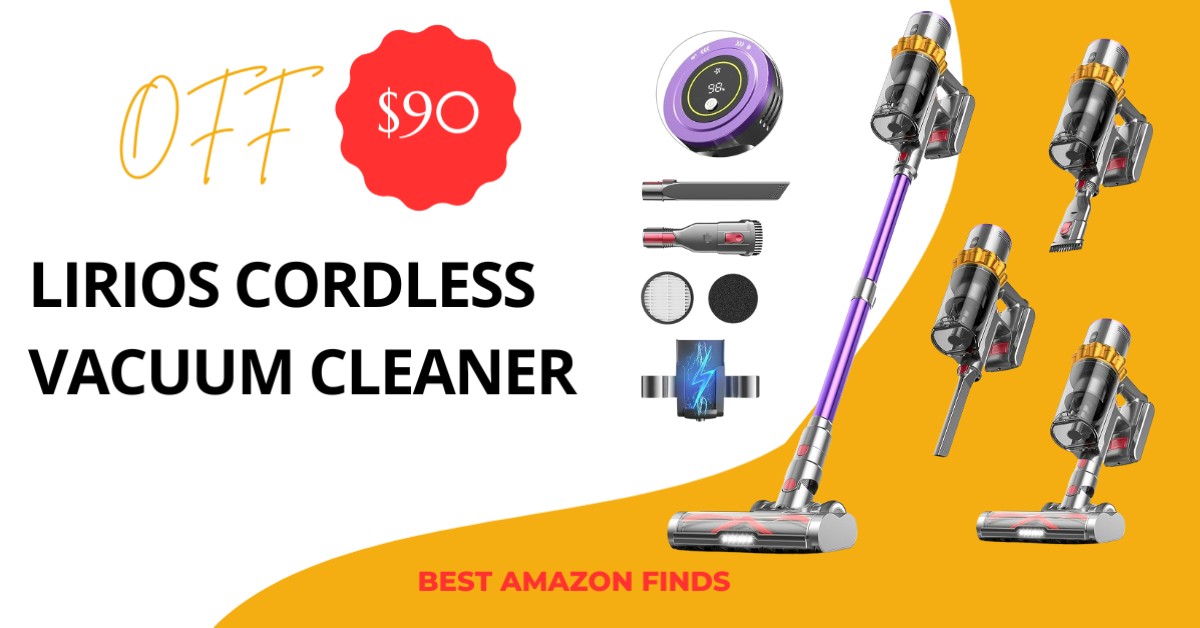 Lirios Cordless Vacuum Cleaner - Limited time deal $90 OFF!