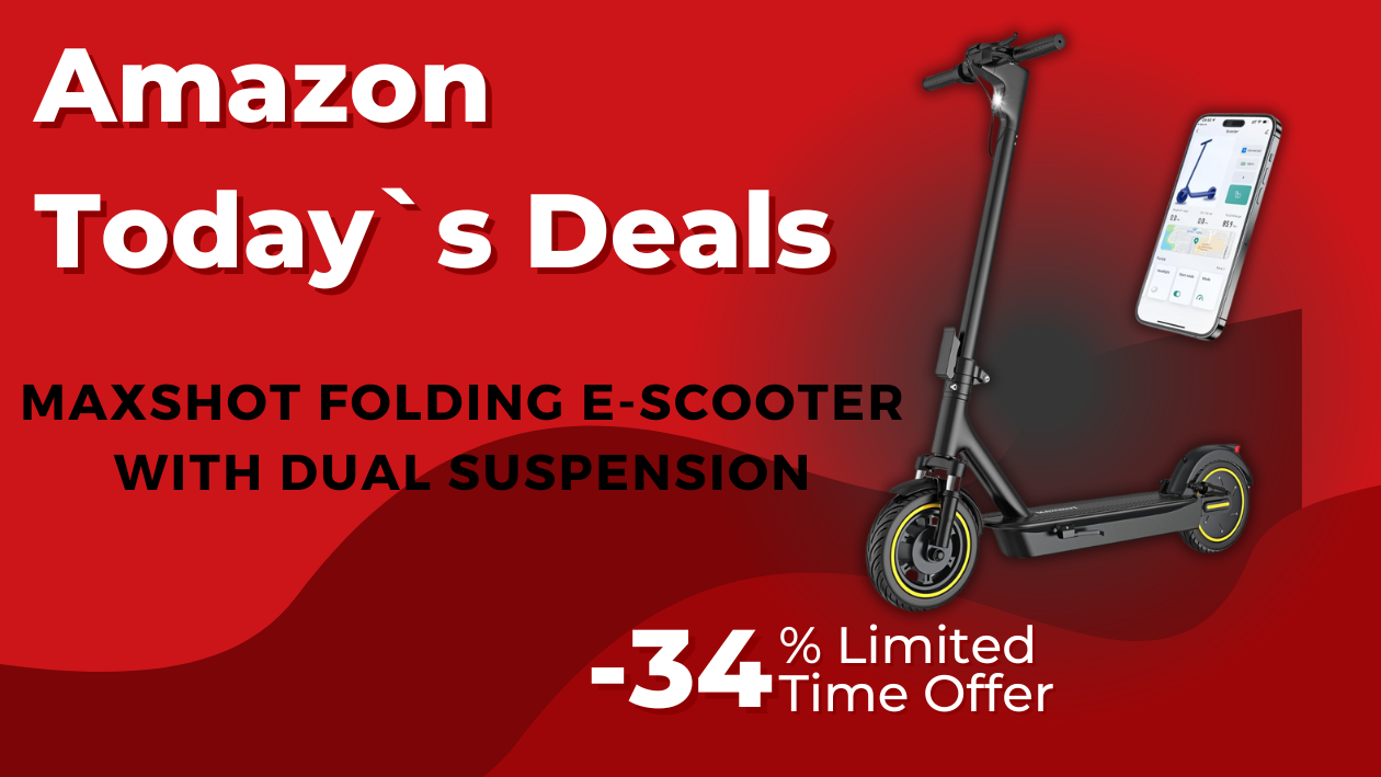 Unveil the Future of Urban Transport: MAXSHOT Folding E-Scooter Discount!