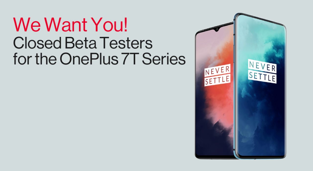 OnePlus шукає добровольців для закритого тестування OxygenOS на смартфонах OnePlus 7T та OnePlus 7T Pro
