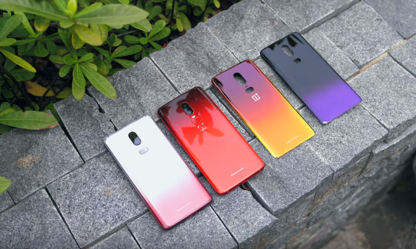 OnePlus показала прототипы OnePlus 6 с градиентными расцветками