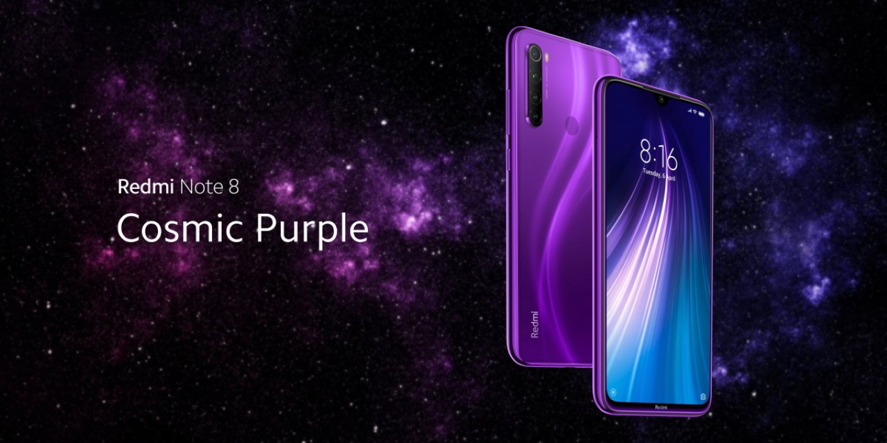 Xiaomi презентувала Redmi Note 8 у новому забарвленні Cosmic Purple