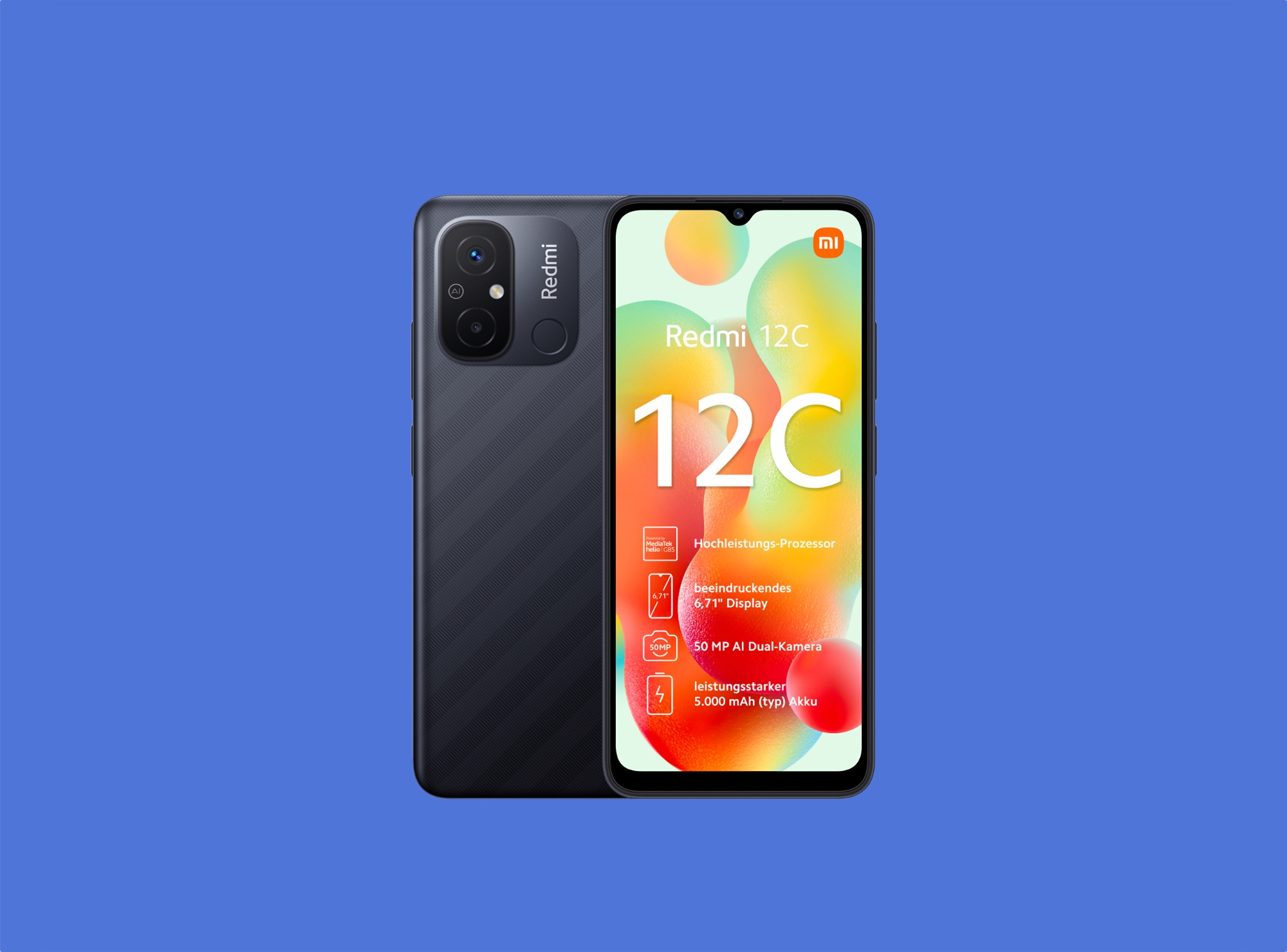 Redmi 12C avec puce MediaTek Helio G85 et appareil photo de 50 MP à 55 € de réduction