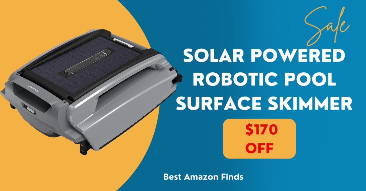 Exciting Offer: Get the Betta Solar Powered Robotic Pool Surface Skimmer for $170 Off!
