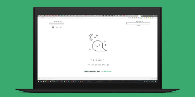 В Google Chrome появился тамагочи, который умрет, если открыть много вкладок