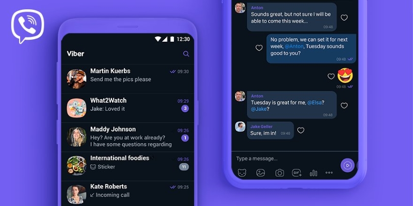 У Viber теж з'явилася темна тема