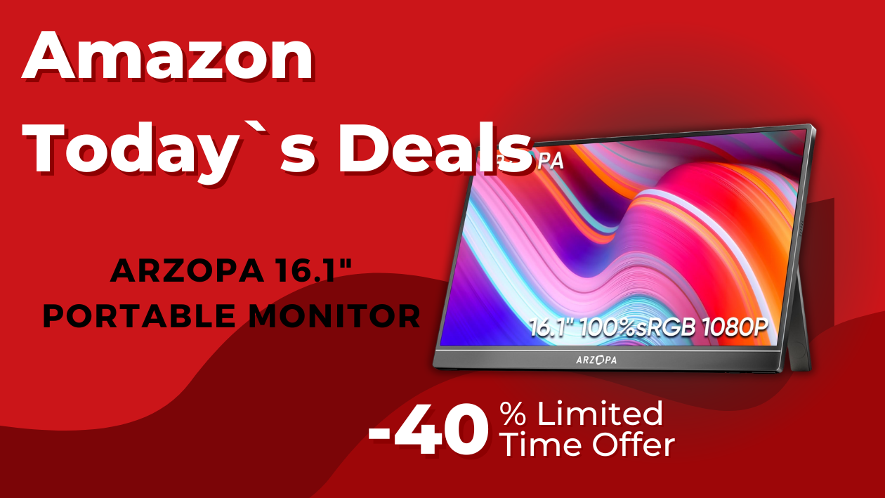 Unlock Exclusive Savings on ARZOPA's 16.1'' Portable Monitor!