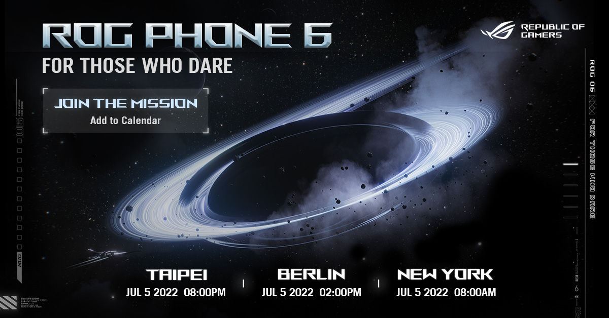 ASUS ROG Phone 6 sera lancé le 5 juillet