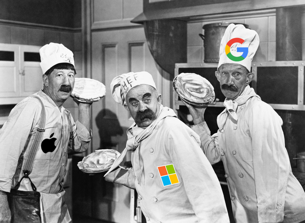 Face to Face: Ecosystems of Apple, Google and Microsoft