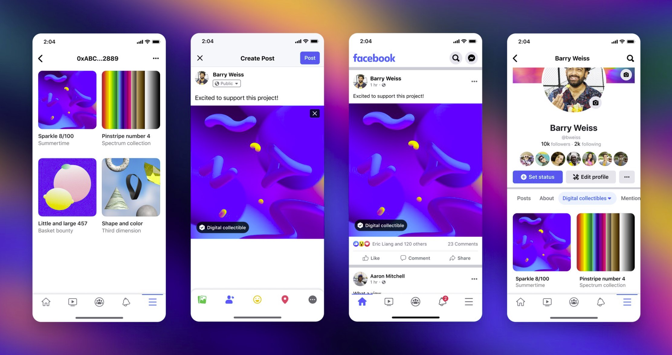 Some creators now can post their NFTs on Facebook
