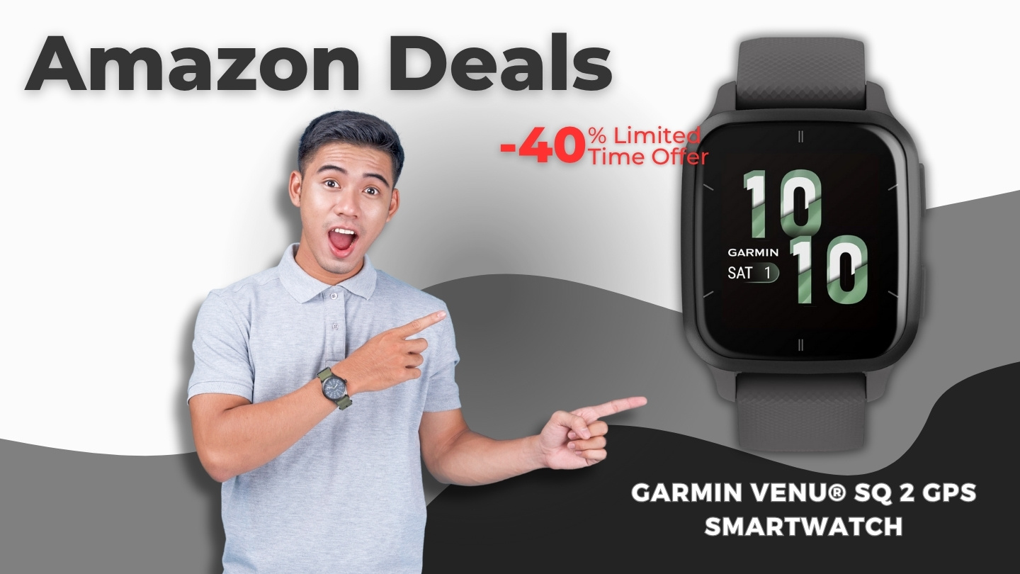 Garmin Venu Sq 2 GPS Smartwatch Bundle – Now $100 Off on Amazon!