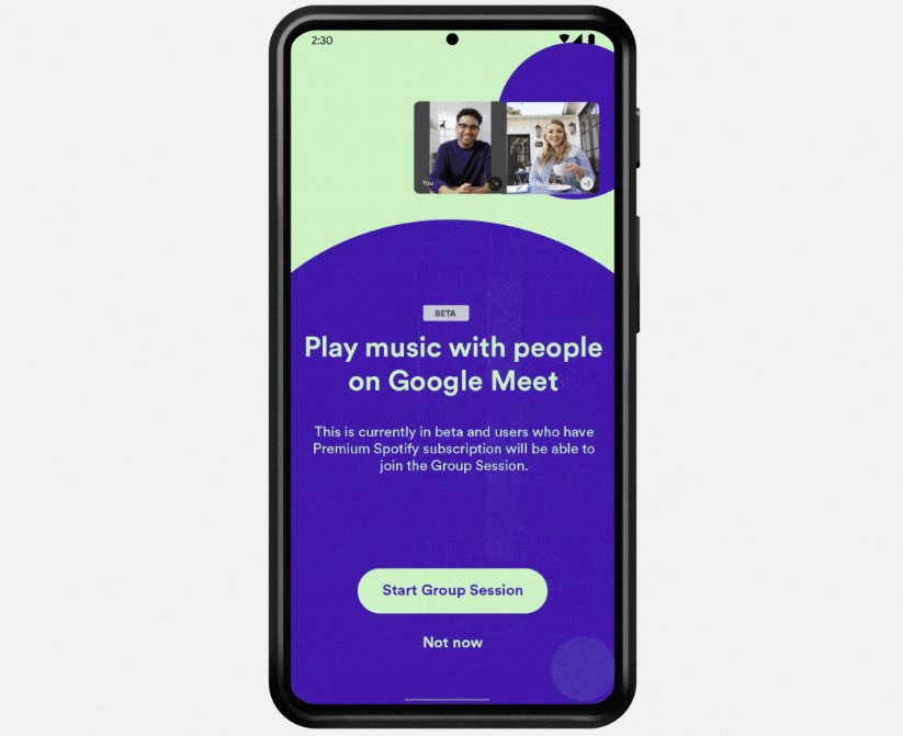 Les utilisateurs de Google Meet peuvent regarder YouTube et écouter des chansons sur Spotify ensemble.
