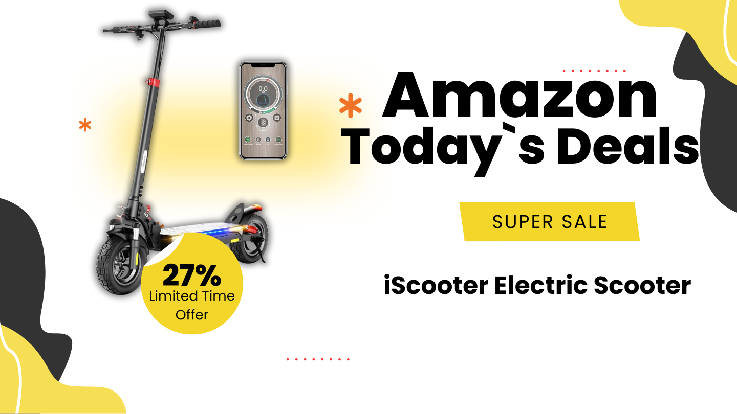 iScooter Electric Scooter iX3 with 27% Off – High-Performance Commuting for Just $474.99!