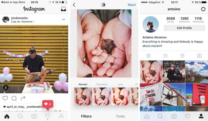 Instagram тестирует новый черно-белый дизайн