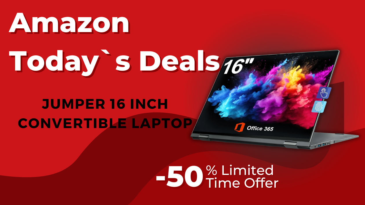 Unlock Deals on Jumper's Versatile 16” 2-in-1 Laptop!