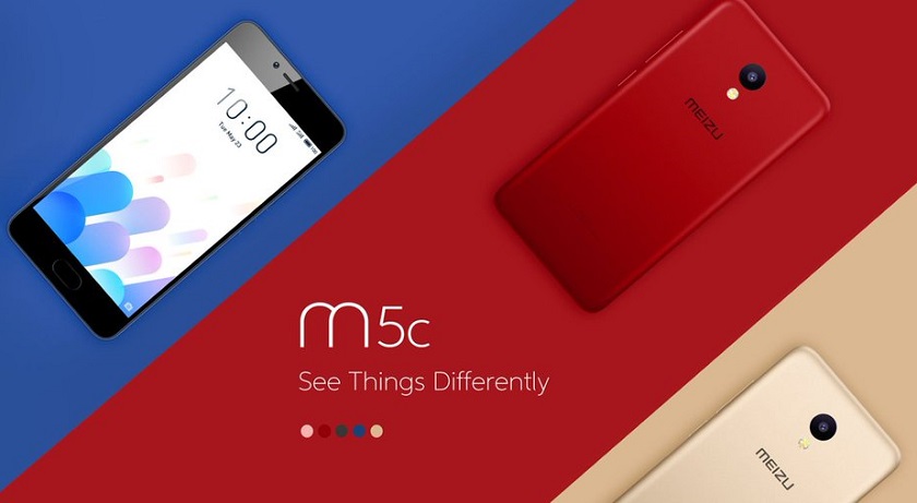 Meizu представила M5c: разноцветный бюджетник в корпусе из поликарбоната