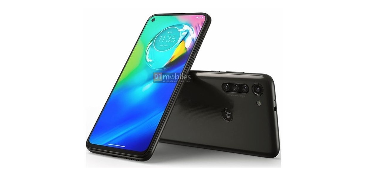 Невідомий смартфон Motorola зі стилусом та Moto G8 Power з'явилися на рендерах: «діряві» екрани та квадро-камери
