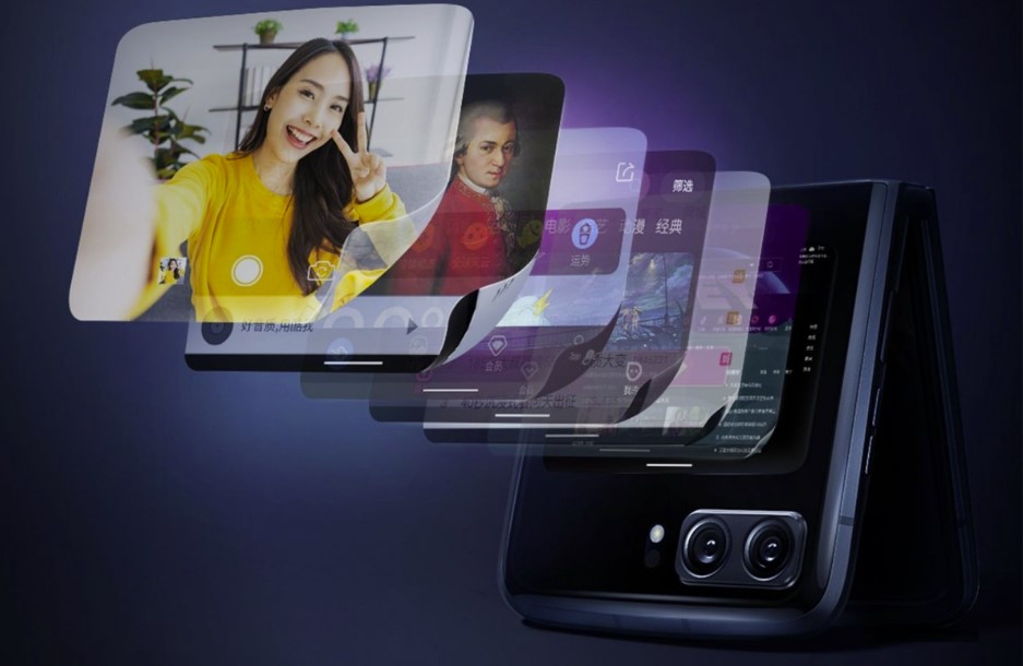 New Moto Razr 2022 teaser reveals the large cover screen
