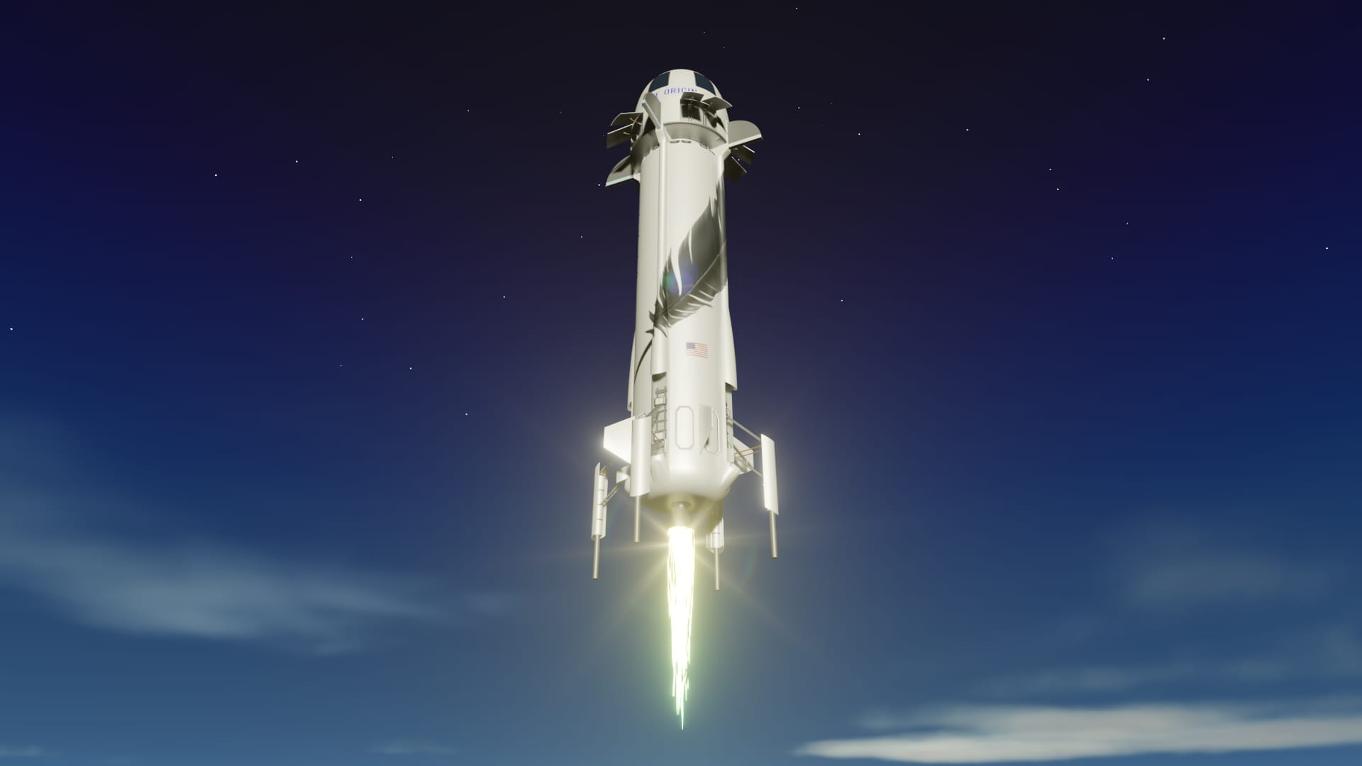 Blue Origin achève la sixième mission suborbitale de New Shepard avec des touristes de l'espace